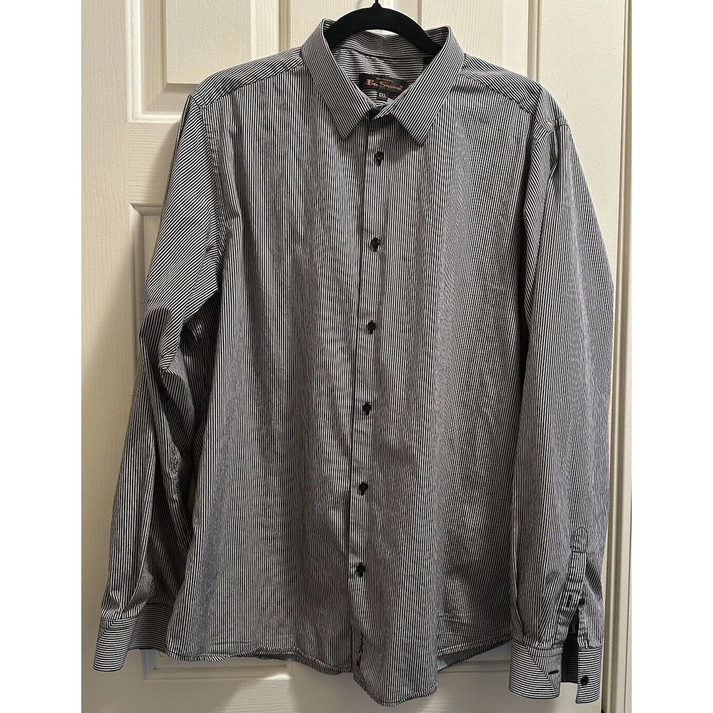 Ben Sherman‎ 2XL Mens Dress Shirt Casual Button Up Down Long Sleeve Designer